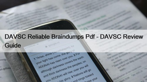 DAVSC Reliable Braindumps Pdf - DAVSC Review Guide